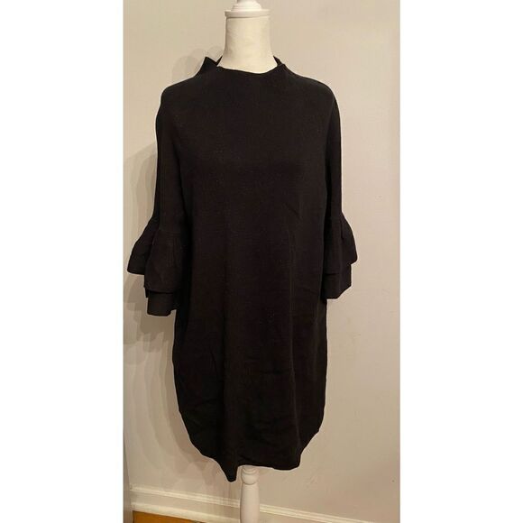 Claudette Ruffled Sweater Dress
Anthropologie size 1x Black - Picture 11 of 12